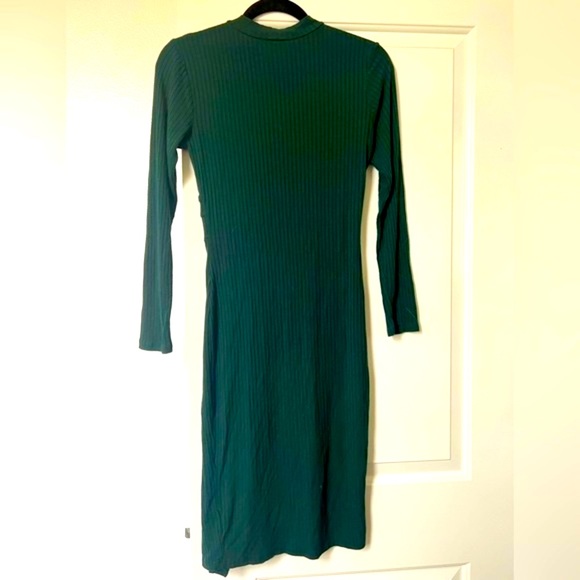 Ribbed Sweater Cutout Dress - Picture 2 of 3